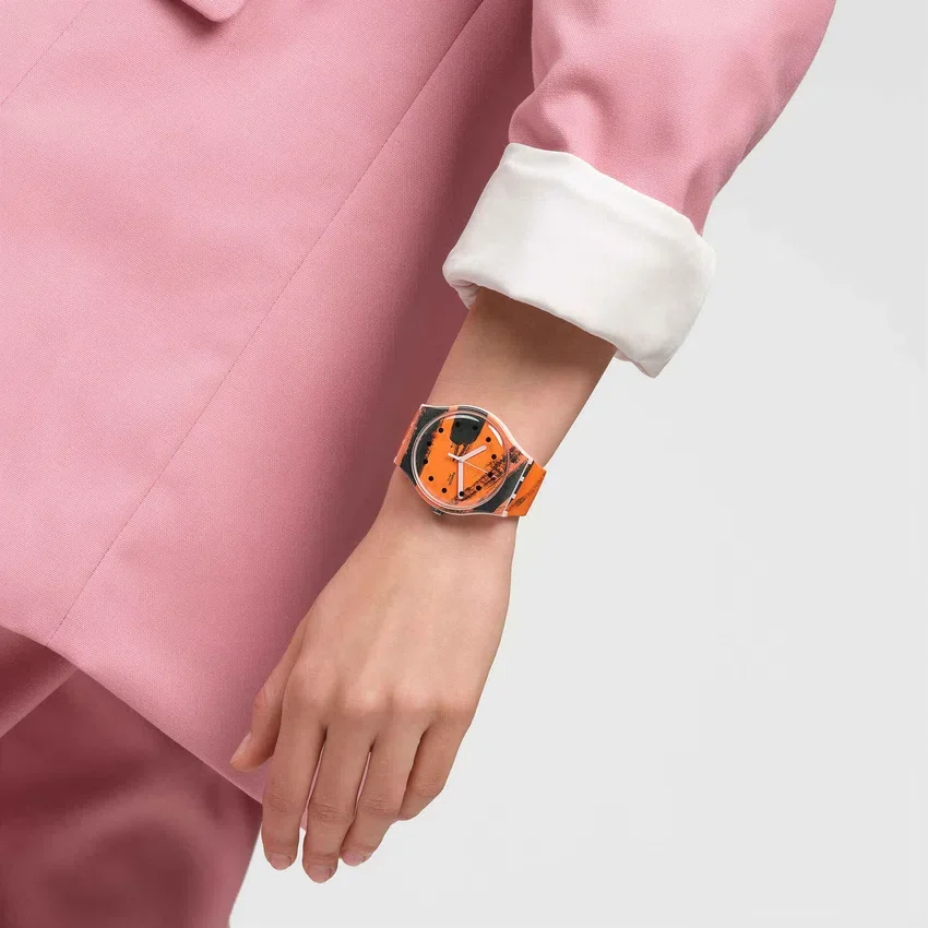 Barns-Graham's Orange and Red on Pink