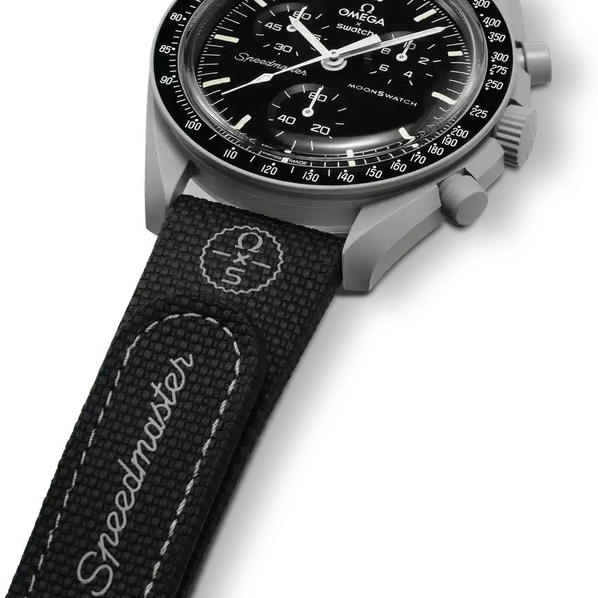 Moonswatch Black/Grey Rubber