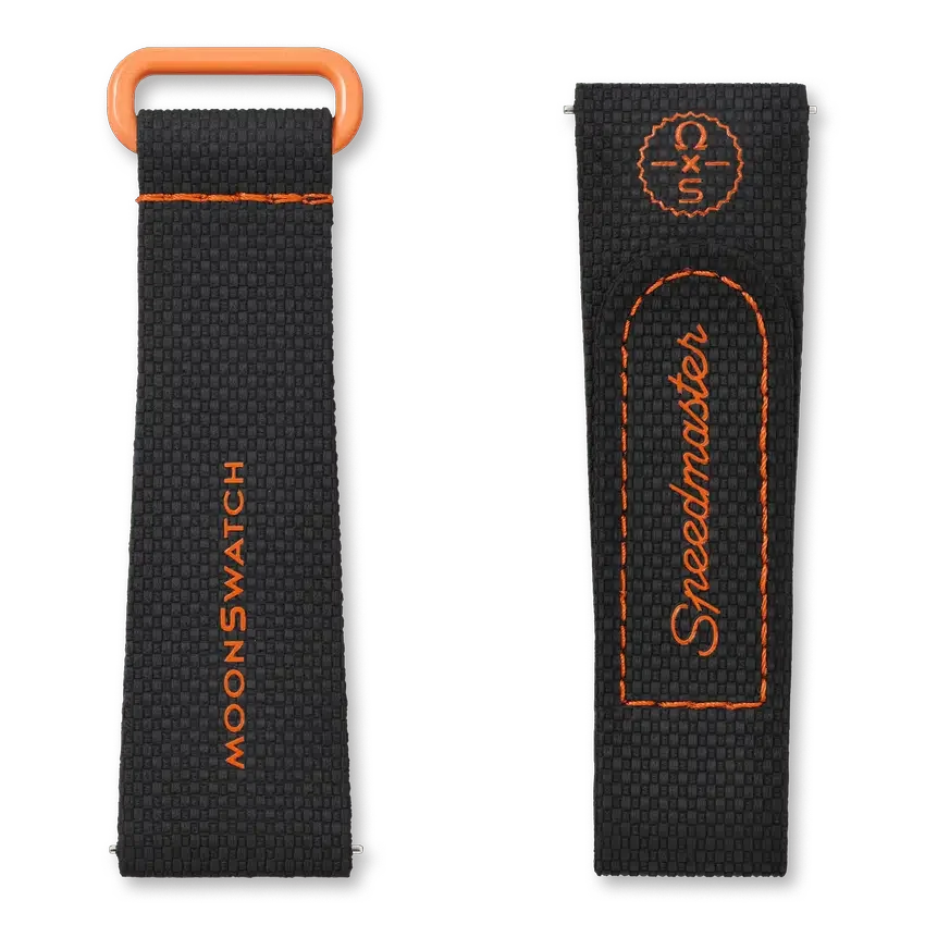 Moonswatch Black/Orange Rubber