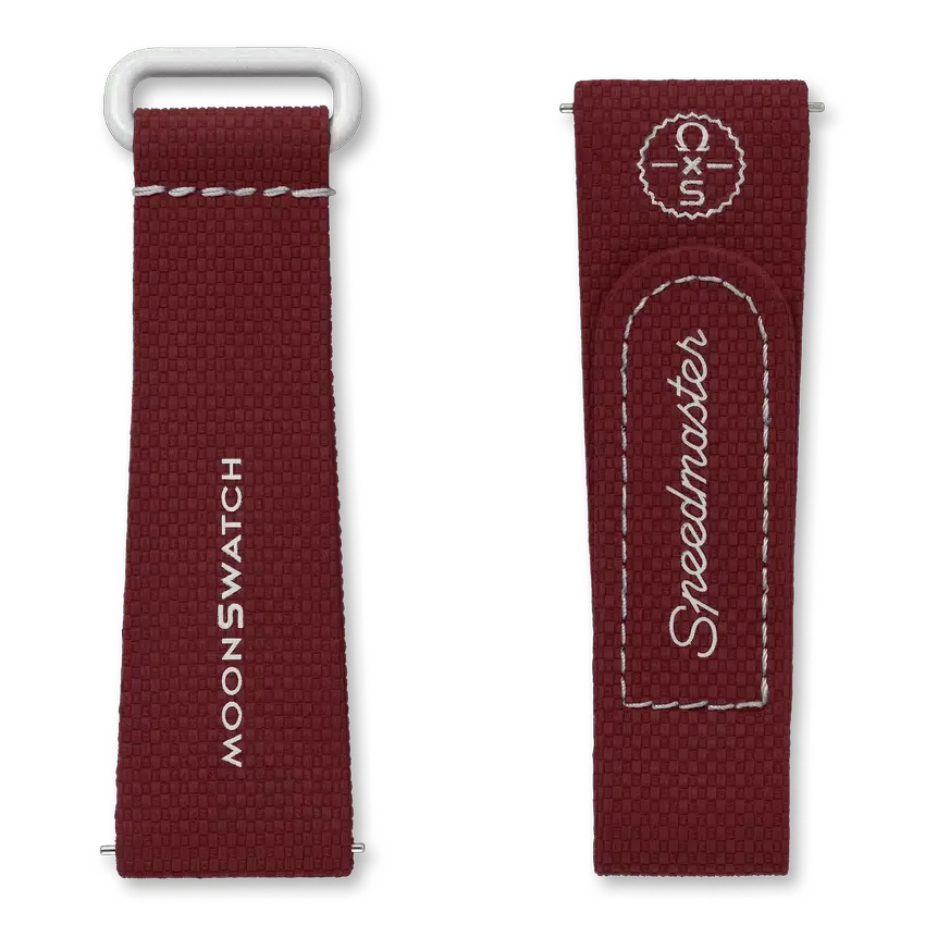 Moonswatch Bordeaux/Light Grey Rubber