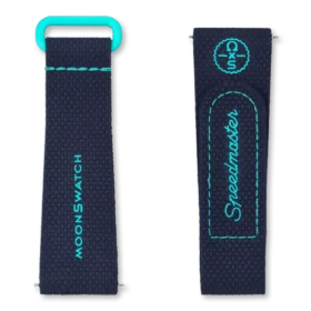 Moonswatch Dark Blue/Turquoise Rubber