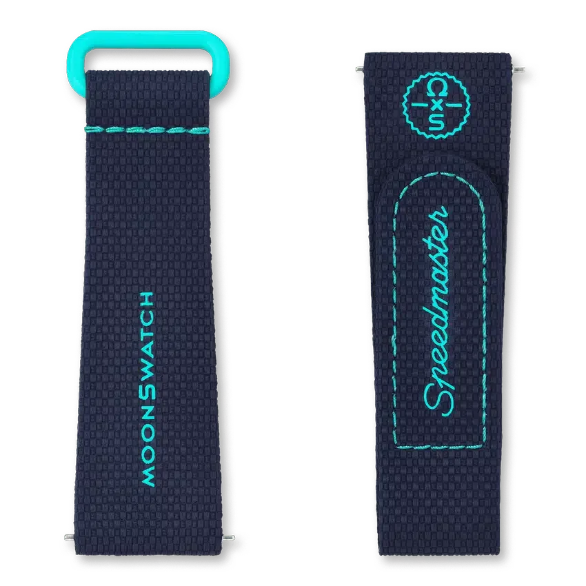 Moonswatch Dark Blue/Turquoise Rubber