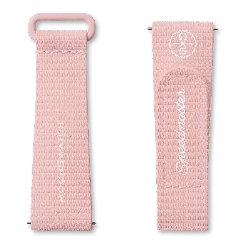 Moonswatch Light Pink/White Rubber