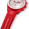 Moonswatch Red/White Rubber