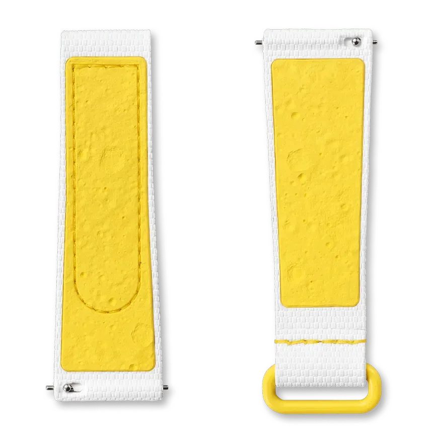 Moonswatch White/Yellow Rubber